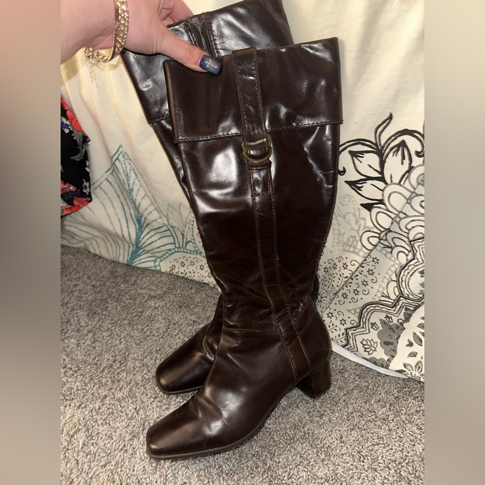 Brown Leather vintage boots
